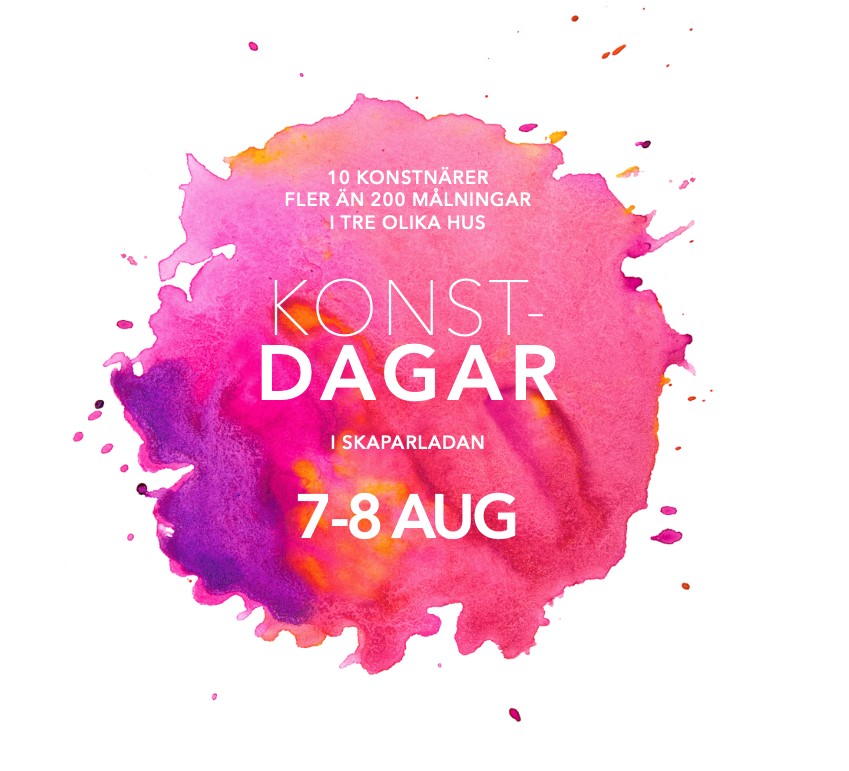 Konstdagar på Skaparladan 7-8 augusti